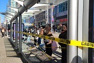 More than 20 bus shelter glass panels shattered in downtown Vancouver in vandalism spree